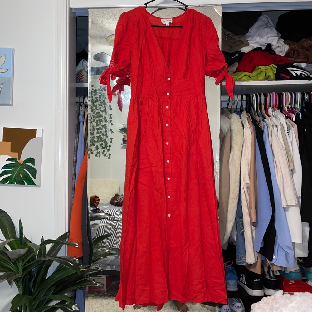 Red Midmaxi Dress